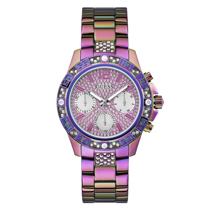 Image of Watches. Productname: Guess Sport Majesty Sport Iridescent Crystal Bezel Men's Watch GW0771L4 in Watch colour by brand - Guess