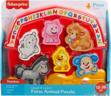 Image of Toys. Product name - Fisher-Price Infant Shapes & Sounds Vehicle Puzzle Animals in colour by brand - Fisherprice