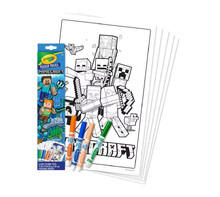 Image of Posters. Product name - Crayola Poster Pages Minecraft in colour by brand - Crayola