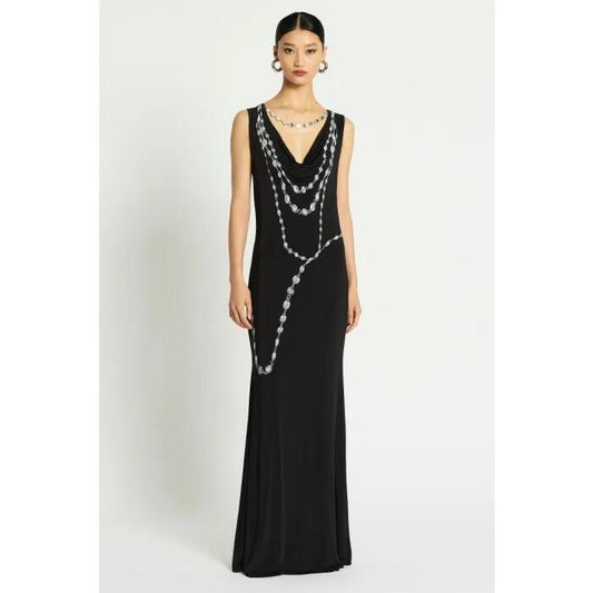 Image of Dresses. Productname: Illusions Gown in SILVER/PRINT colour by brand - sass and bide