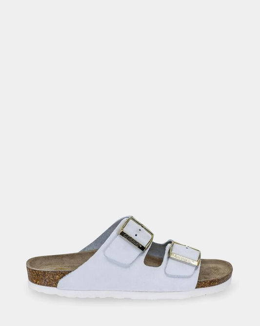 Image of Sandals. Productname: Genuins Hawaii Oiled Leather Sandals White - in White colour by brand - Genuins