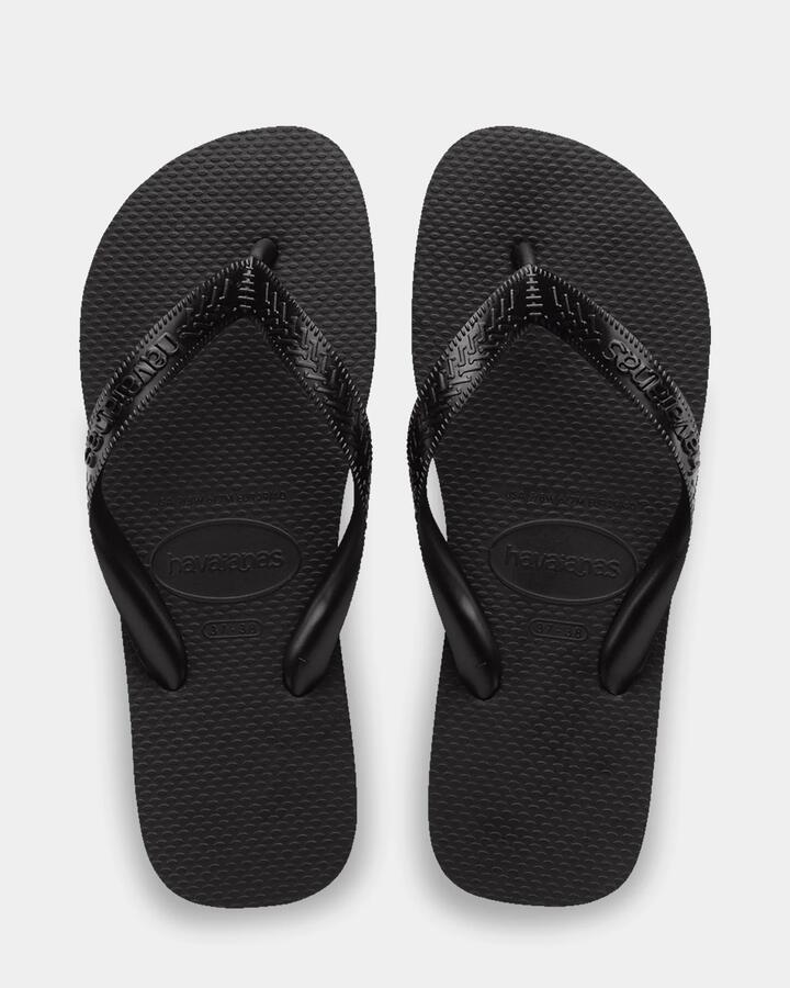 Image of Sandals. Product name - Havaianas Top Black Thongs Preto in Preto colour by brand - Havaianas