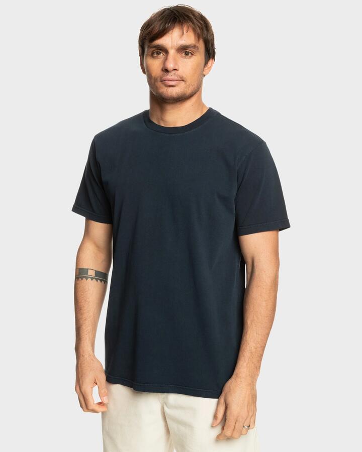 Image of T-Shirts. Product name - Quiksilver Mens Salt Water Crew T-Shirt Dark Navy in Dark Navy colour by brand - Quiksilver