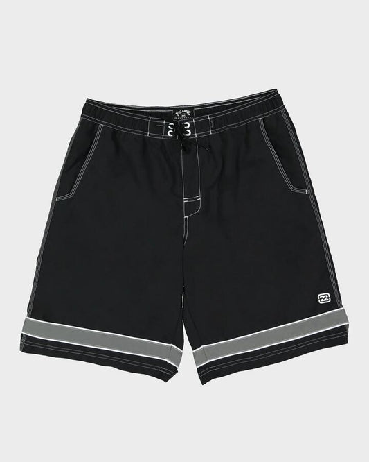 Image of Swimwear. Product name - Billabong Mens Throw Ons 2.0 Boardshorts Black in Black colour by brand - Billabong