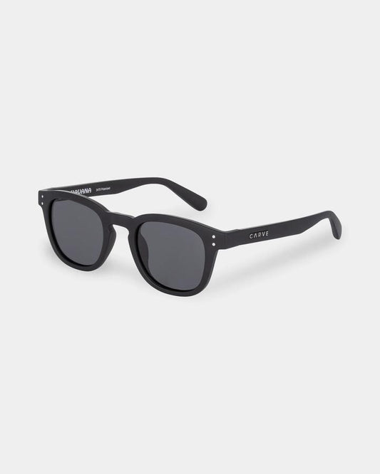 Image of Sunglasses. Product name - Carve Havana Polarized Sunglasses Matte Black in Matte Black colour by brand - Carve
