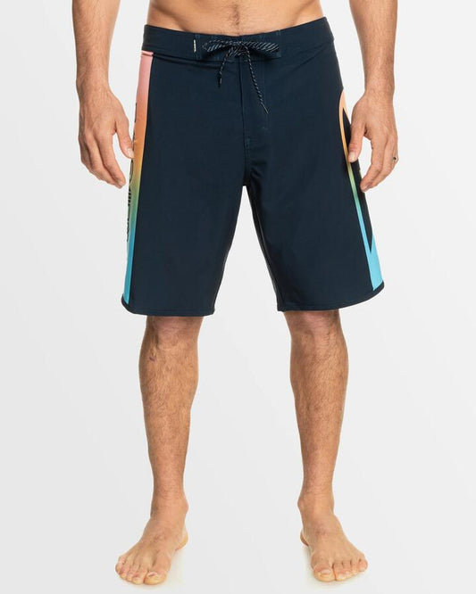 Image of Swimwear. Productname: Quiksilver - Mens Surfsilk Holmes 20" Boardshorts - Dark Navy - in Dark Navy colour by brand - Quiksilver