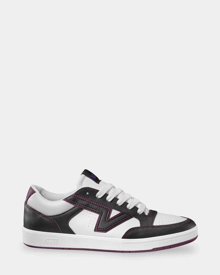 Image of Sneakers. Product name - Vans Mens Lowland Comfycush Sneakers Black Cherry Black in Black Cherry Black colour by brand - Vans