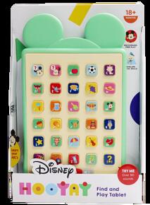 Image of Toys. Product name - Disney Hooyay Find And Play Tablet (Teal) in colour by brand - Toymate