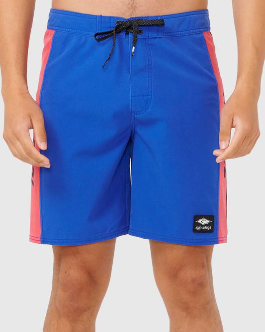 Image of Swimwear. Productname: Rip Curl Mens Mirage Sideways Boardshorts Electric Cobalt - in Electric Cobalt colour by brand - Rip Curl