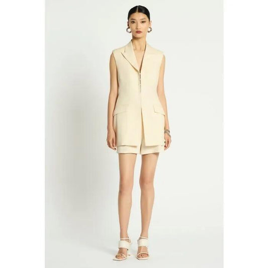 Image of Coats & Jackets. Productname: Atomic Vest in BUTTER colour by brand - sass and bide