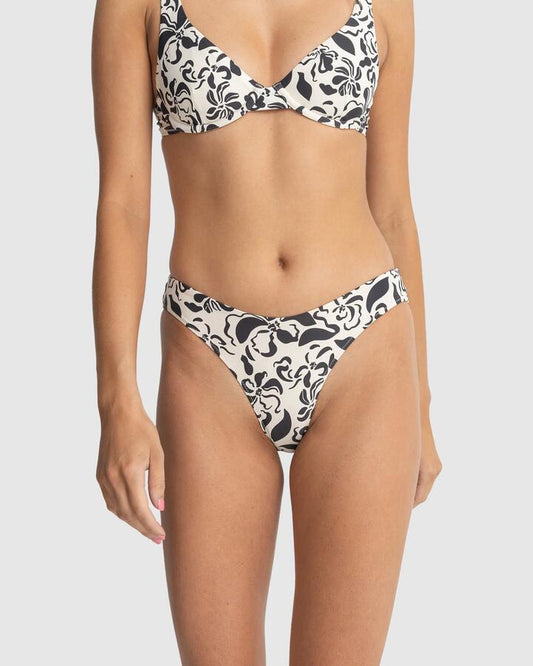 Image of Swimwear. Productname: Rhythm - Womens Sundance Floral Holiday Bikini Bottoms - Natural - in Natural colour by brand - Rhythm