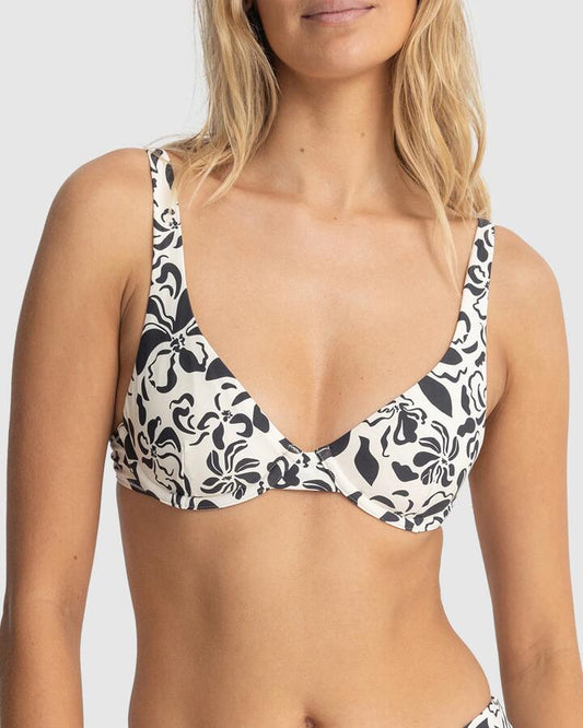 Image of Swimwear. Productname: Rhythm - Womens Sundance Floral Underwire Bikini Top - Natural - in Natural colour by brand - Rhythm