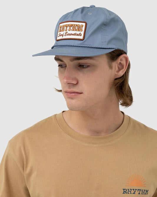Image of Hats. Productname: Rhythm - Mens Roadside Cap - Storm Blue - in Storm Blue colour by brand - Rhythm