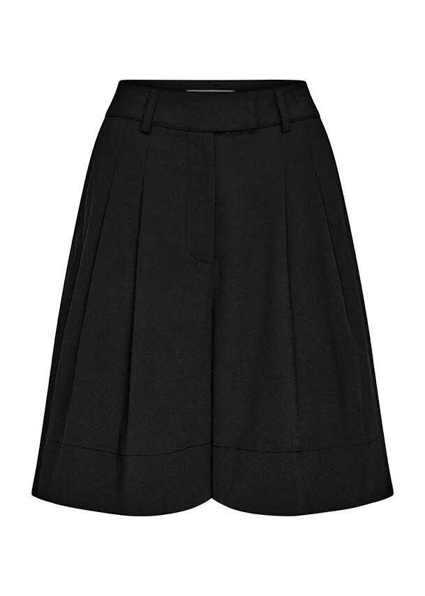 Image of a model wearing Shorts. Productname: Athena Bermuda in Black colour by brand - MOS The Label