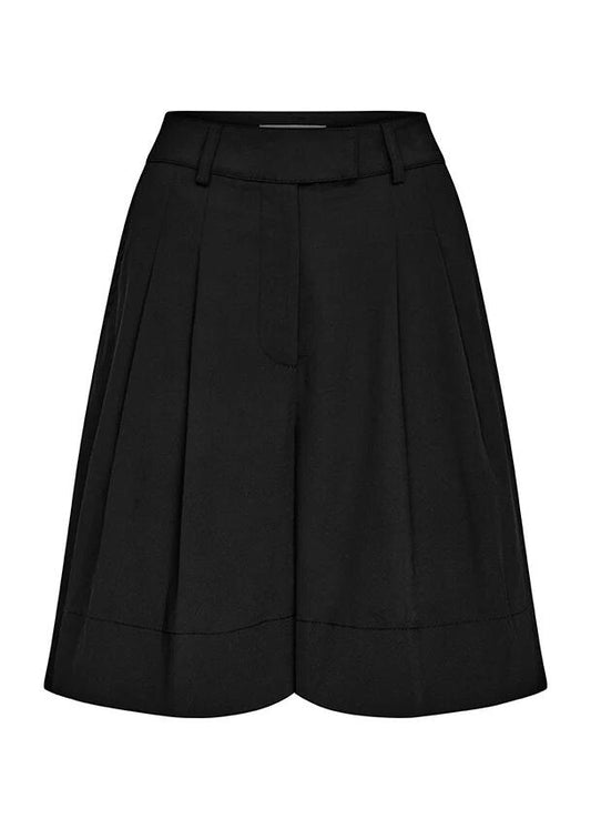 Image of a model wearing Shorts. Productname: Athena Bermuda in Black colour by brand - MOS The Label