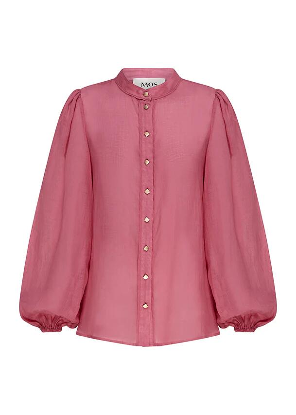 Image of Blouses. Productname: Aurora Blouse in Raspberry colour by brand - MOS The Label