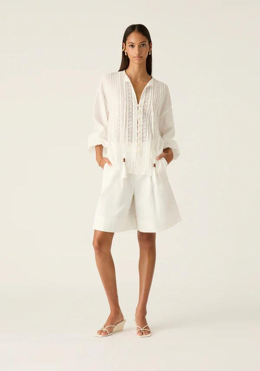 Image of Blouses. Productname: Ivy Blouse in White colour by brand - MOS The Label