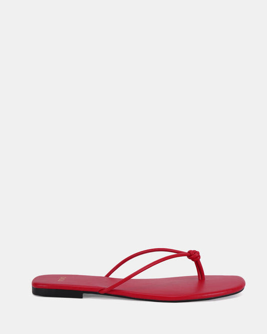 Image of Sandals. Product name - Sapina Women's Thongs RED Novo Thongs in Red colour by brand - NOVO