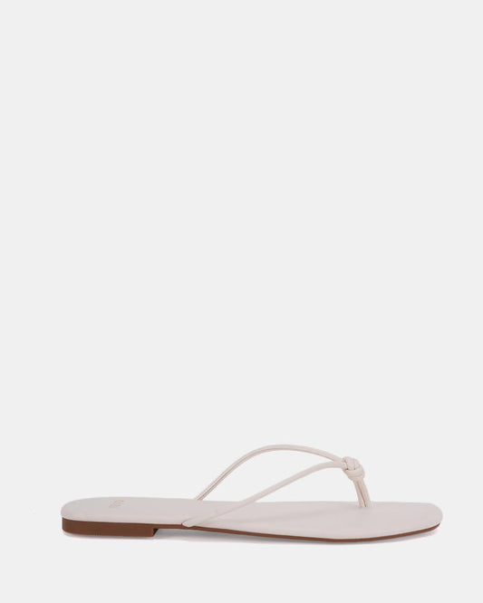 Image of Sandals. Product name - Sapina Women's Thongs WHITE Novo Thongs in White colour by brand - NOVO