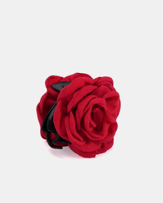 Image of Hair Accessories. Product name - Claw Clip Rose Women's Hair RED Novo Jewellery in Red colour by brand - NOVO