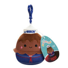 Image of Dolls. Product name - Squishmallows Stranger Things 3.5-inch Clip USS Chocolate in colour by brand - Squishmallows