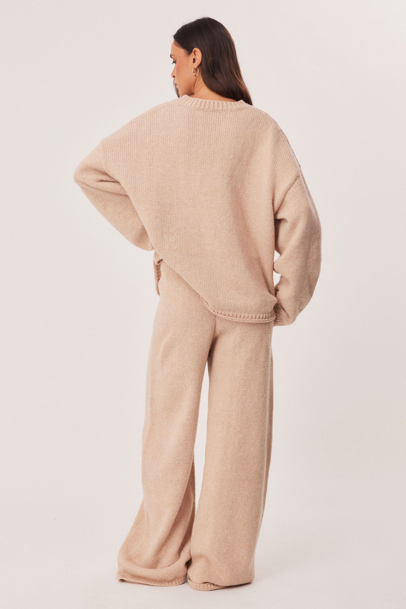SNDYS ZIA KNIT PANTS (Beige Marl)