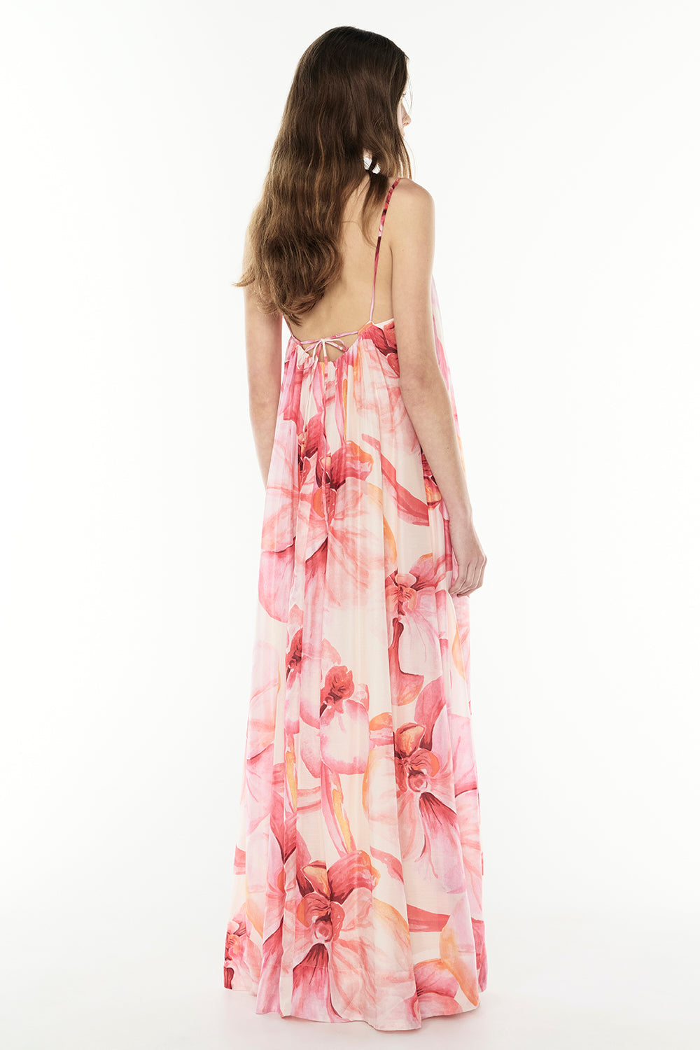Still Life Maxi Dress (Pink/Melon)