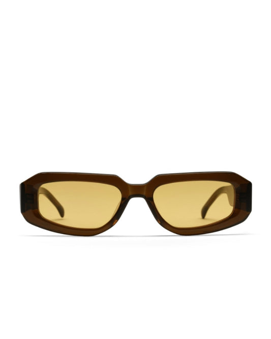 Image of Accessories. Product name - Roux Sunglasses Khaki in colour by brand - Blanca Studio