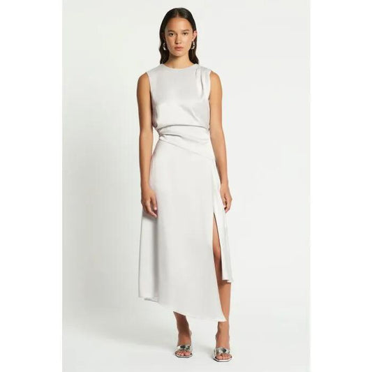 Image of Dresses. Productname: Vague Love Midi Dress in Silver colour by brand - sass and bide