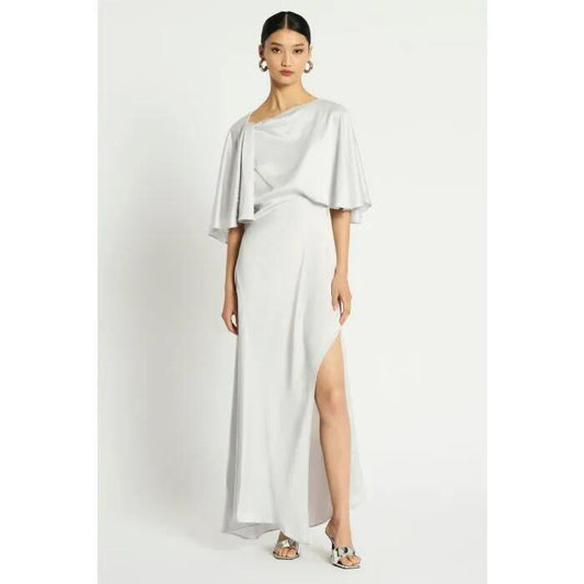 Image of Dresses. Productname: Vague Love Cape Dress in Silver colour by brand - sass and bide