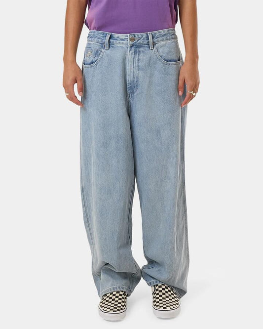 Image of Jeans. Productname: Worship - Mens Floater Big Dawg Jeans - Blew Dust - in Blew Dust colour by brand - Worship