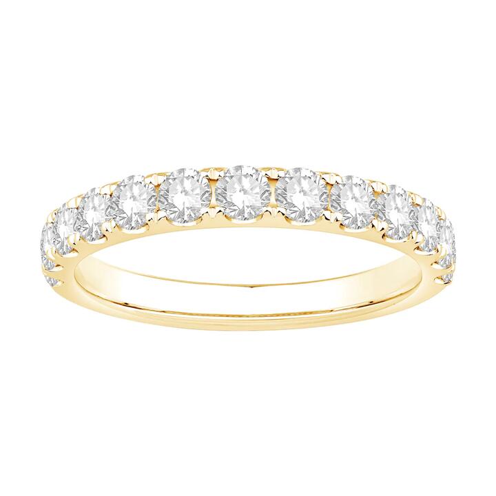 Image of Jewelry. Productname: Anniversary Ring with 1.00ct of Laboratory Grown Diamonds in 18kt Yellow Gold in Diamond colour by brand - Bevilles
