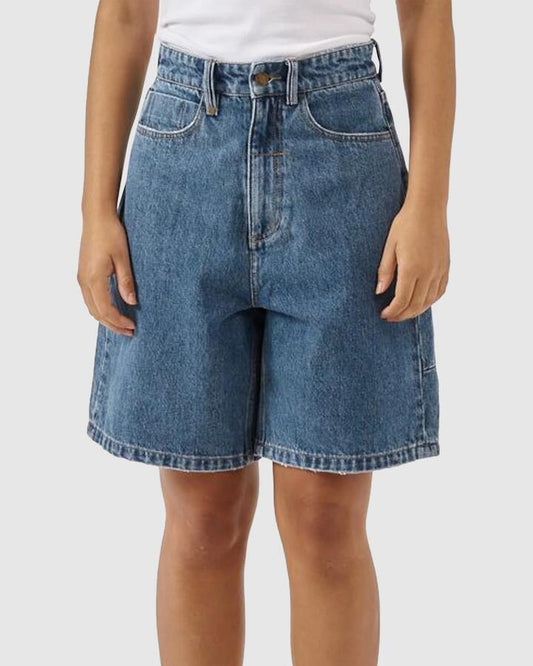 Image of a model wearing Shorts. Productname: Thrills Womens Jordan Shorts Smoke Black - in Smoke Black colour by brand - Thrills