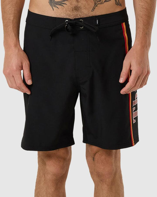 Image of Swimwear. Productname: Thrills Mens Never Stop Boardshorts Black - in Black colour by brand - Thrills