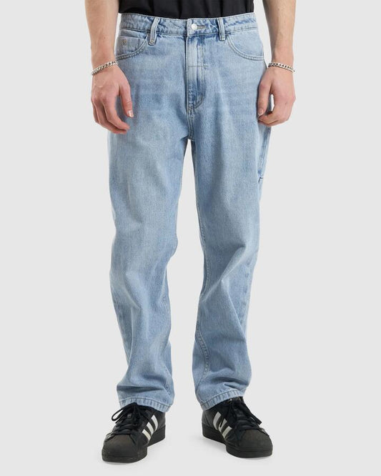 Image of Jeans. Productname: Thrills Mens Slacker Denim Jeans Endless Blue - in Endless Blue colour by brand - Thrills