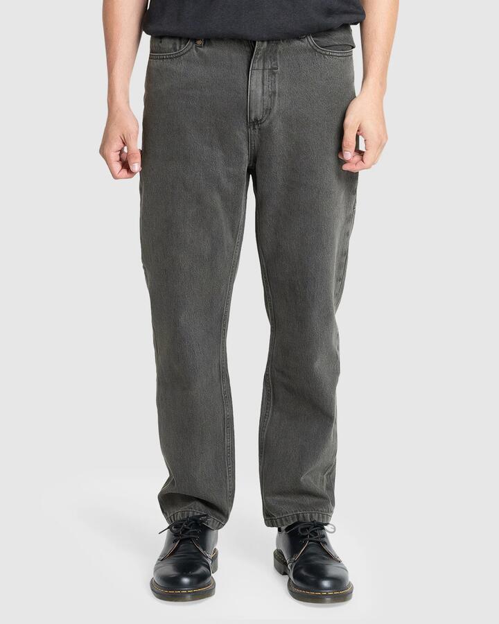 Image of Jeans. Product name - Thrills Mens Slacker Denim Jeans Light Canteen in Light Canteen colour by brand - Thrills