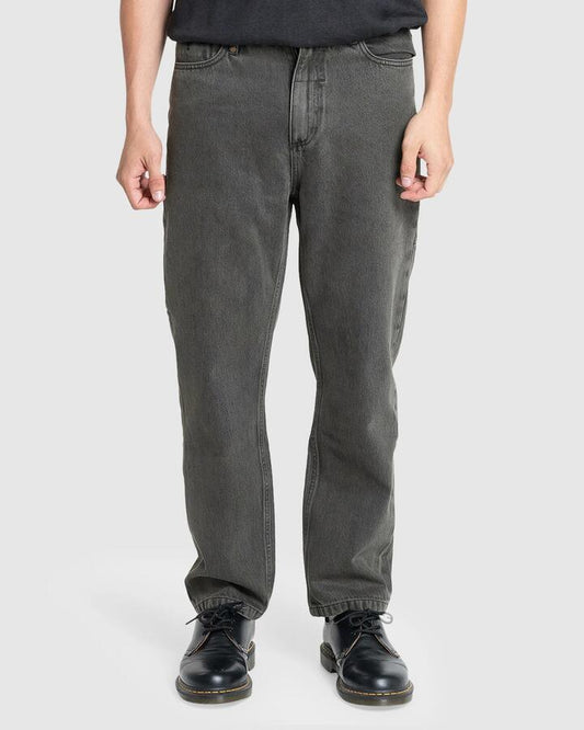 Image of Jeans. Product name - Thrills Mens Slacker Denim Jeans Light Canteen in Light Canteen colour by brand - Thrills