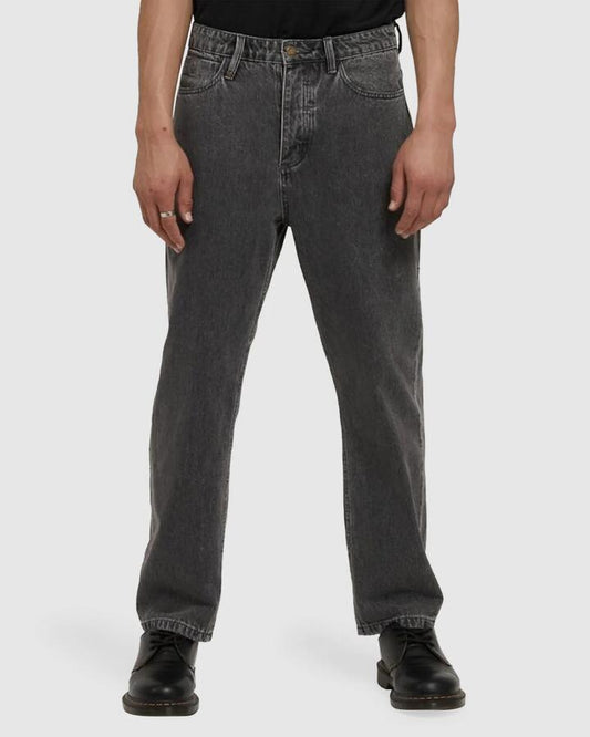 Image of Jeans. Productname: Thrills Mens Slacker Denim Jeans Asphalt Grey - in Asphalt Grey colour by brand - Thrills