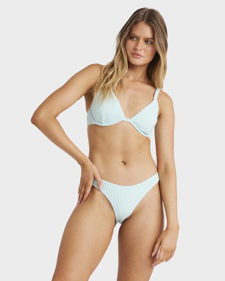 Image of Swimwear. Productname: Billabong - Womens Terry Rib Bikini Top - Coastal Blue - in Coastal Blue colour by brand - Billabong