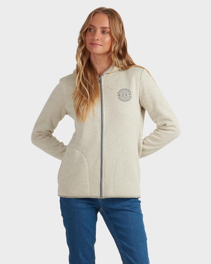Image of Coats & Jackets. Product name - Roxy Womens Petal Fever Jacket Oatmeal Heather in Oatmeal Heather colour by brand - Roxy
