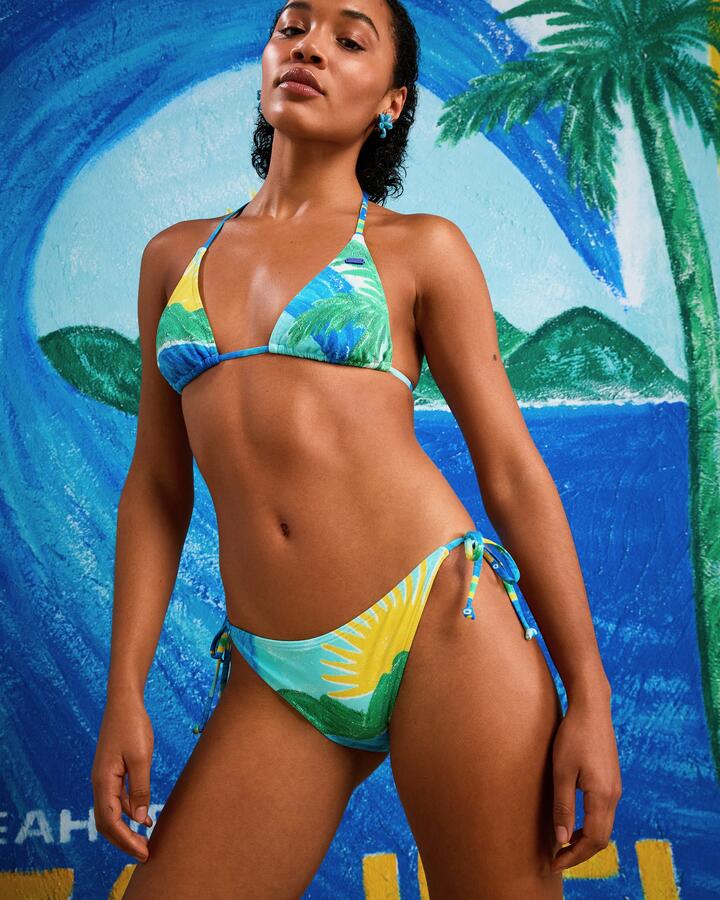 Image of Swimwear. Productname: Roxy - Womens Atlas Tie Side Bikini Bottoms - Skyway - in Skyway colour by brand - Roxy