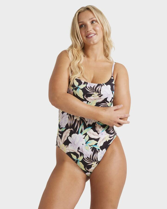 Image of Swimwear. Productname: Billabong - Womens Shadow Tropic One Piece Swimsuit - Multi - in Multi colour by brand - Billabong