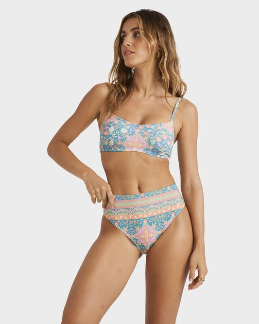 Image of Swimwear. Product name - Billabong Womens Sunrise Coast Bikini Bottom Multi in Multi colour by brand - Billabong