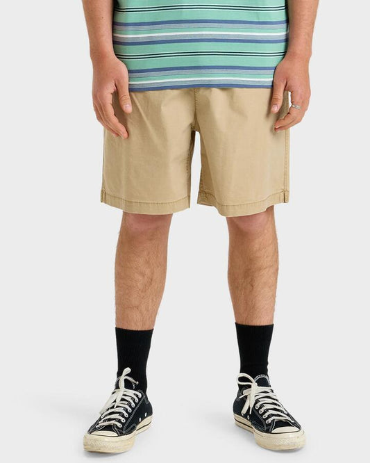 Image of Accessories. Productname: Quiksilver Mens Taxer 18" Walkshorts Khaki - in Khaki colour by brand - Quiksilver