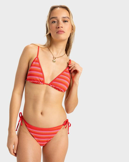 Image of Swimwear. Productname: Roxy - Womens Jasmin Cheeky Bikini Bottom - Poppy Red - in Poppy Red colour by brand - Roxy