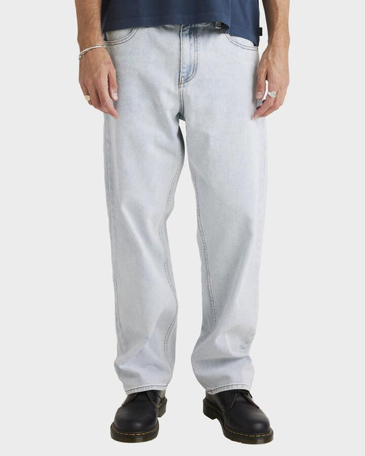 Image of Jeans. Productname: RVCA - Mens Skate Denim Jeans - Ash Blue - in Ash Blue colour by brand - RVCA