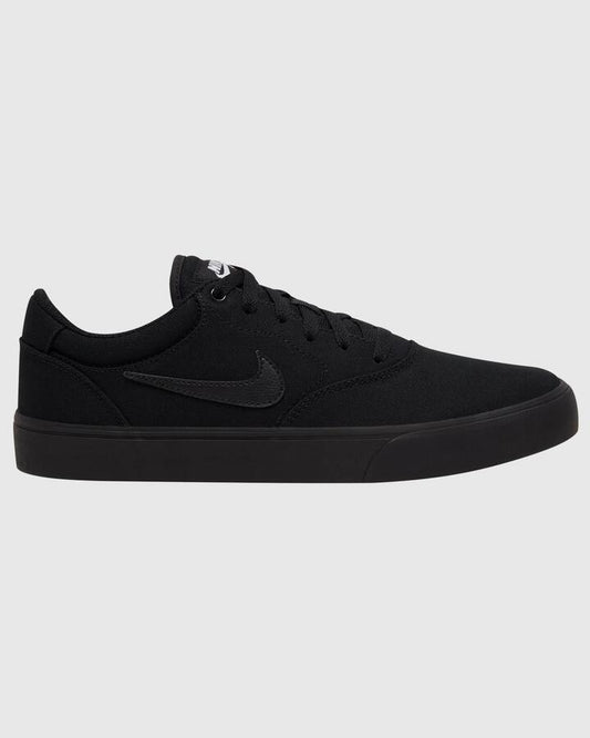 Image of Shoes. Productname: Nike Mens Nike Sb Chron 2 Canvas Skate Shoes Black/Black-Black - in Black/Black-Black colour by brand - Nike