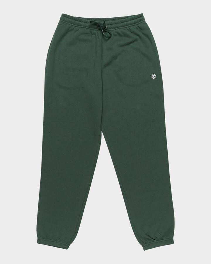 Image of a model wearing Pants. Productname: Element - Mens Cornell Classic Track Pants - Jungle Green - in Jungle Green colour by brand - Element