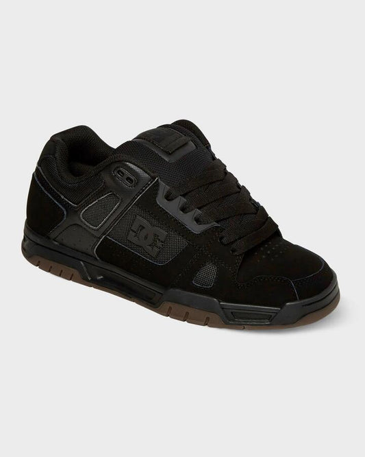 Image of Shoes. Productname: DC Shoes - Mens Stag Skate Shoes - Black/Gum - in Black/Gum colour by brand - DC Shoes