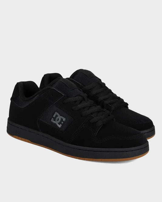 Image of Sneakers. Product name - DC Shoes Mens Manteca 4 Sneakers Black/Black/Gum in Black/Black/Gum colour by brand - DC Shoes